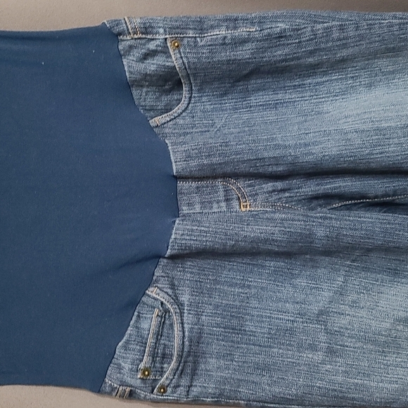 Motherhood Maternity Stretch Jeans Pockets Stretch Panel Size M EUC - Picture 2 of 9